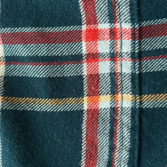 LL Bean Men Fleece Lined Shacket Size L Regular Traditional Fit Plaid Multicolor - Picture 12 of 12